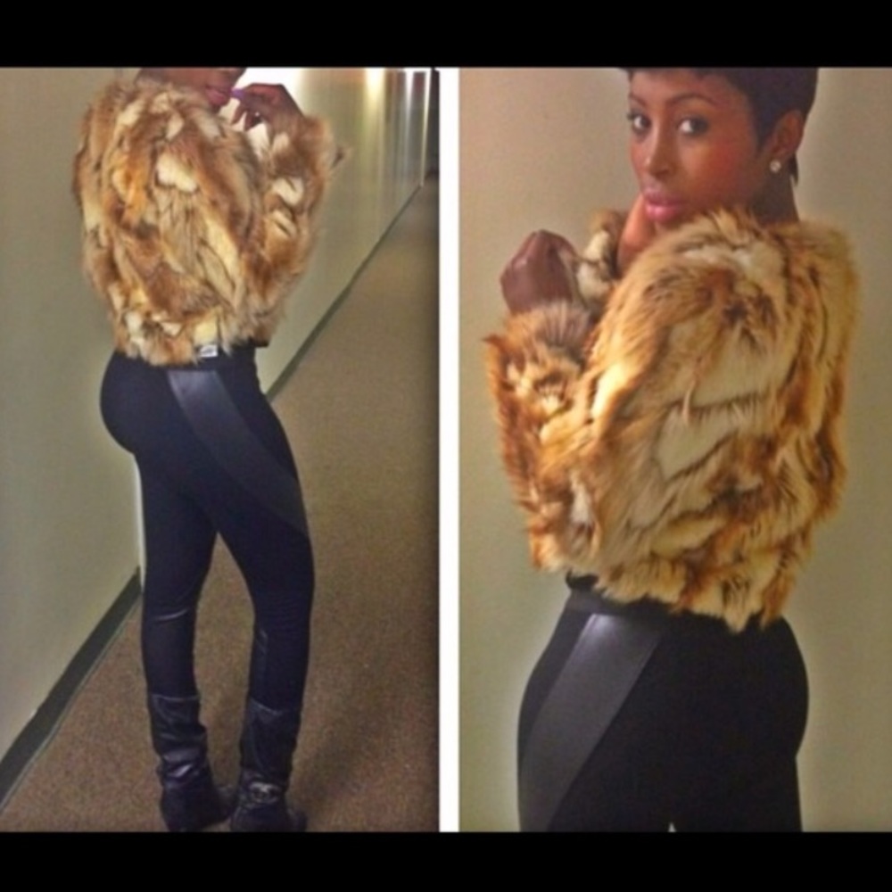 Faux fur coat